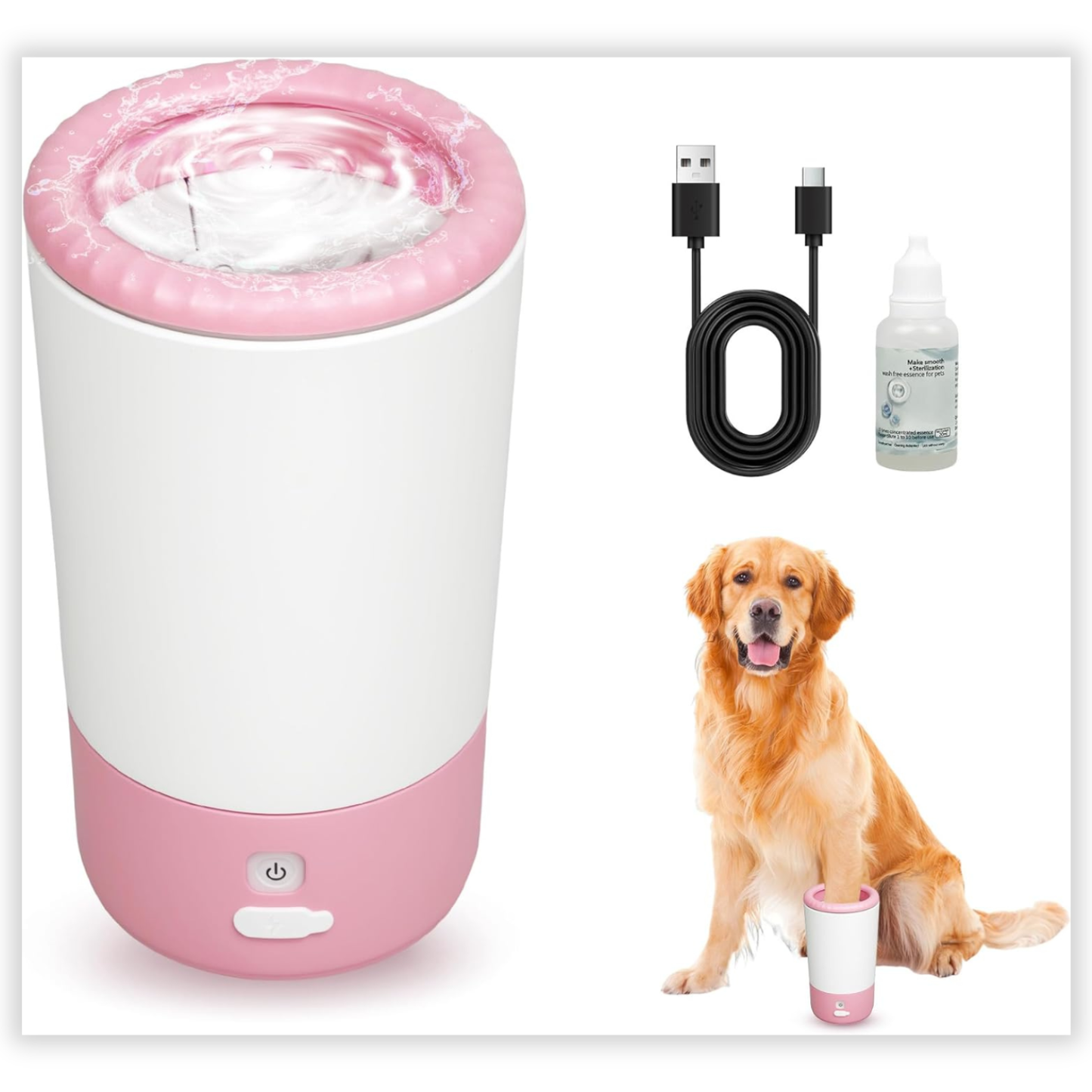 Shiropaws™ PawClean Pro – Limpiador Automático de Patas 360° para Mascotas