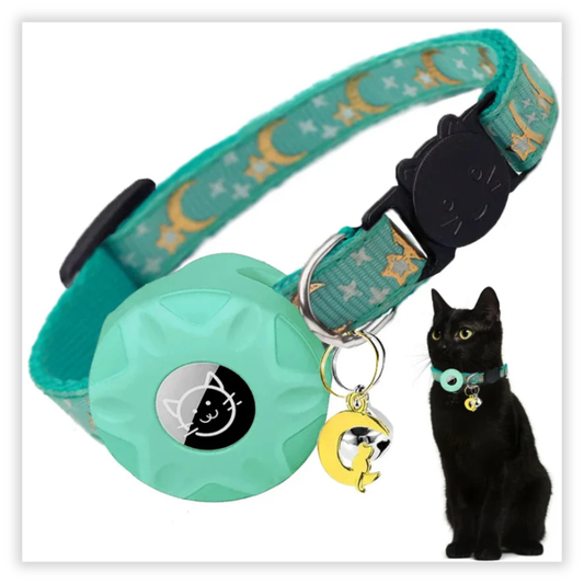 Shiropaws™ Collar AirTag Luna – Seguridad y Estilo para Tu Mascota