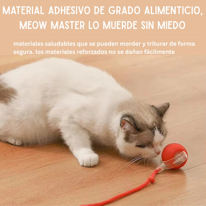 Shiropaws™ Juguete Interactivo Inteligente para Gatos – Bola Automática Recargable USB que Rueda y Rebota