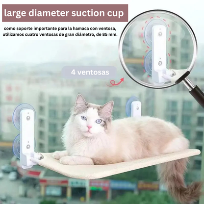 Shiropaws™ Hamaca Ventana Deluxe – El Rincón Favorito de Tu Gato