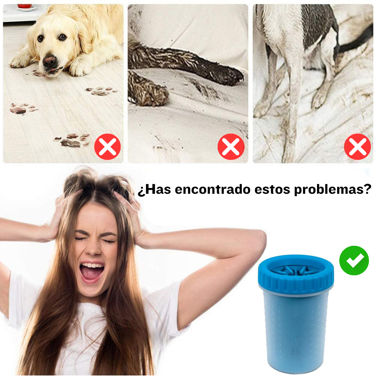 Shiropaws™ PawCup – Taza de Lavado Portátil para Patas de Mascotas