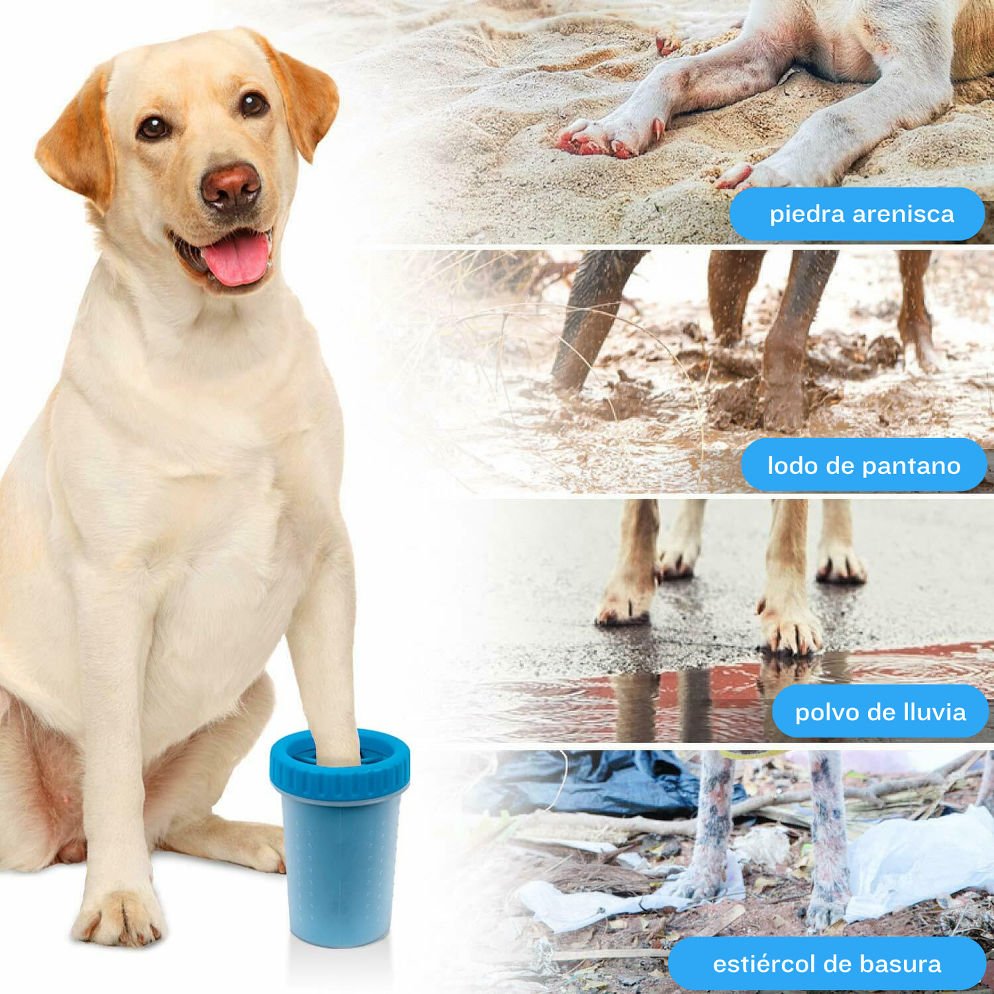 Shiropaws™ PawCup – Taza de Lavado Portátil para Patas de Mascotas