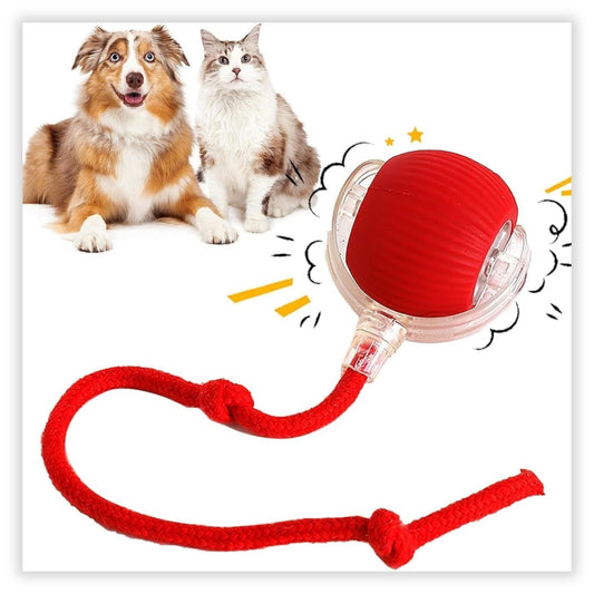 Shiropaws™ Juguete Interactivo Inteligente para Gatos – Bola Automática Recargable USB que Rueda y Rebota