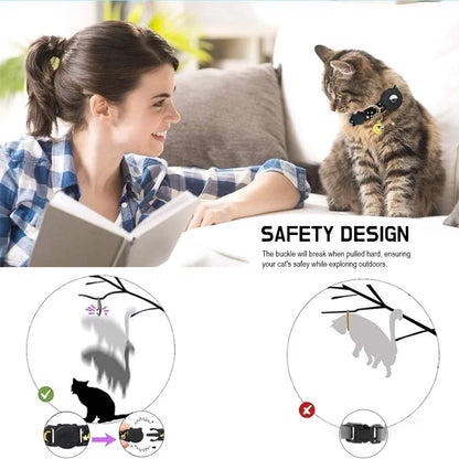 Shiropaws™ Collar AirTag Luna – Seguridad y Estilo para Tu Mascota