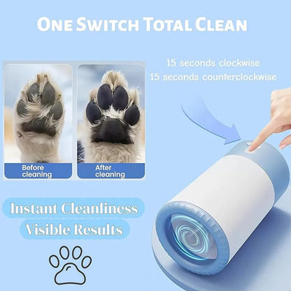 Shiropaws™ PawClean Pro – Limpiador Automático de Patas 360° para Mascotas