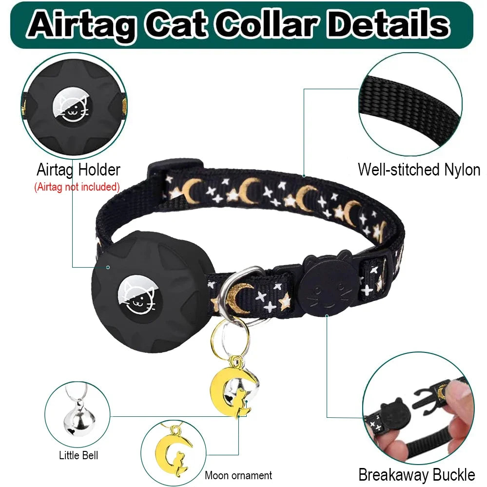 Shiropaws™ Collar AirTag Luna – Seguridad y Estilo para Tu Mascota