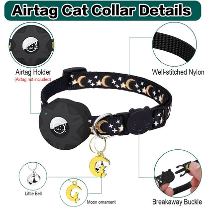 Shiropaws™ Collar AirTag Luna – Seguridad y Estilo para Tu Mascota