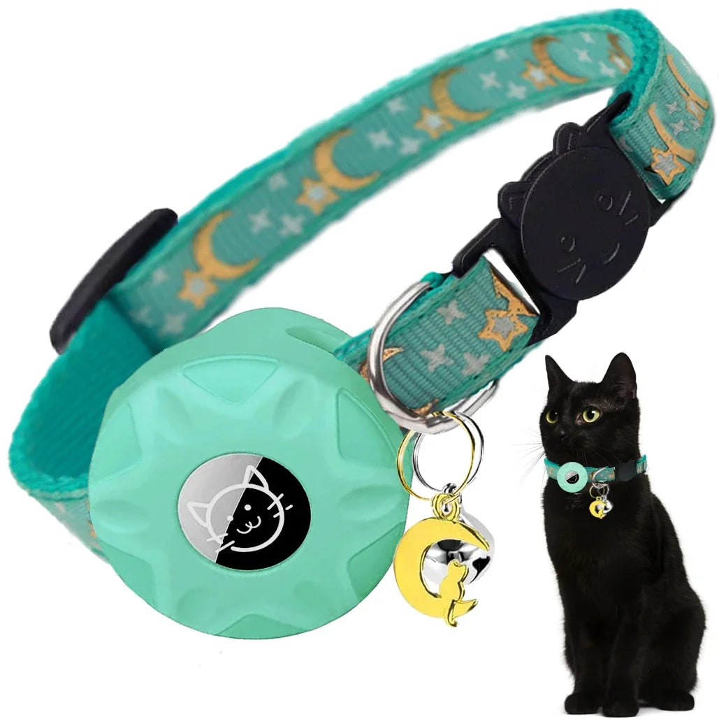 Shiropaws™ Collar AirTag Luna – Seguridad y Estilo para Tu Mascota